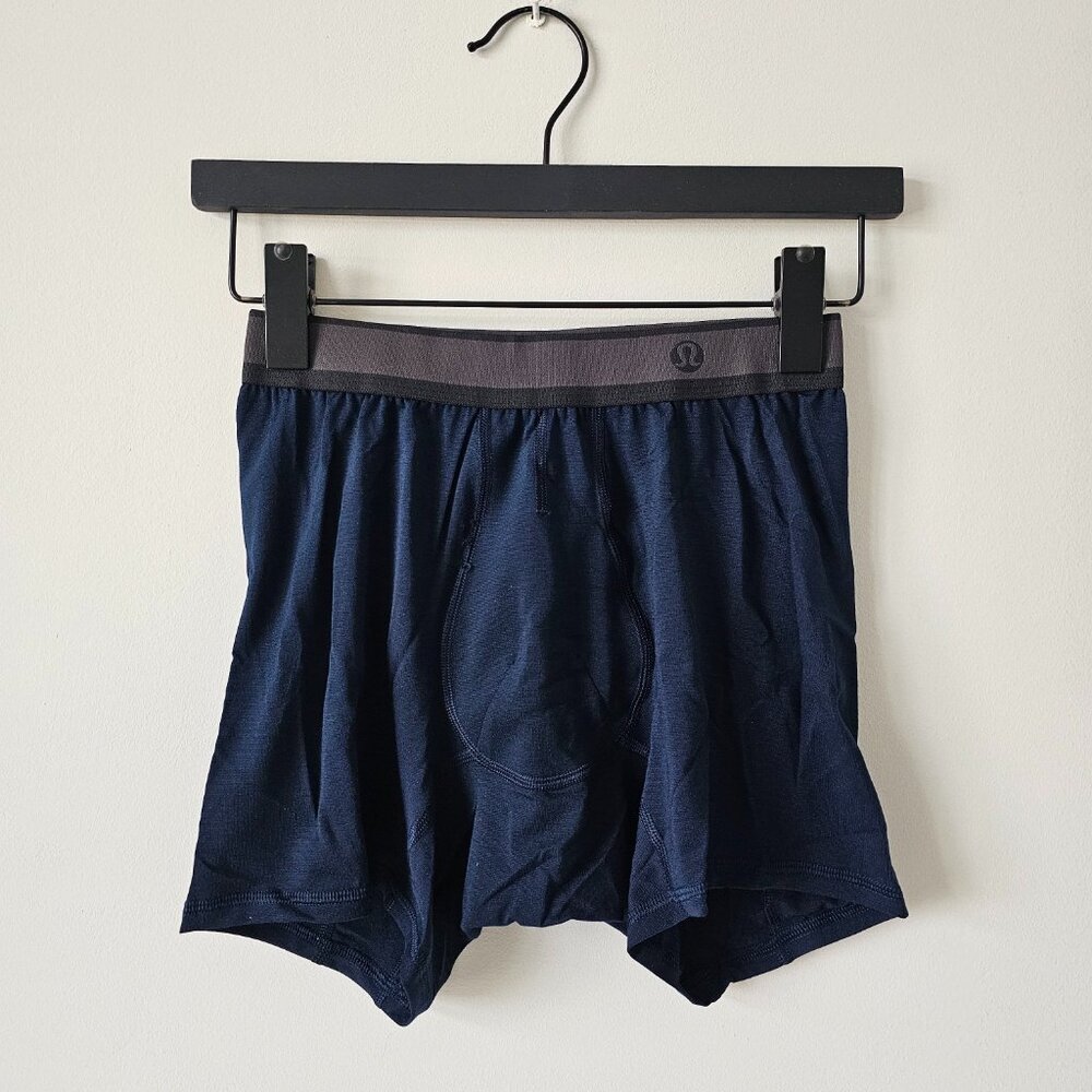 2 x NIB LULULEMON TRNV True Navy Blue No Boxer Boxer 5.5" XS